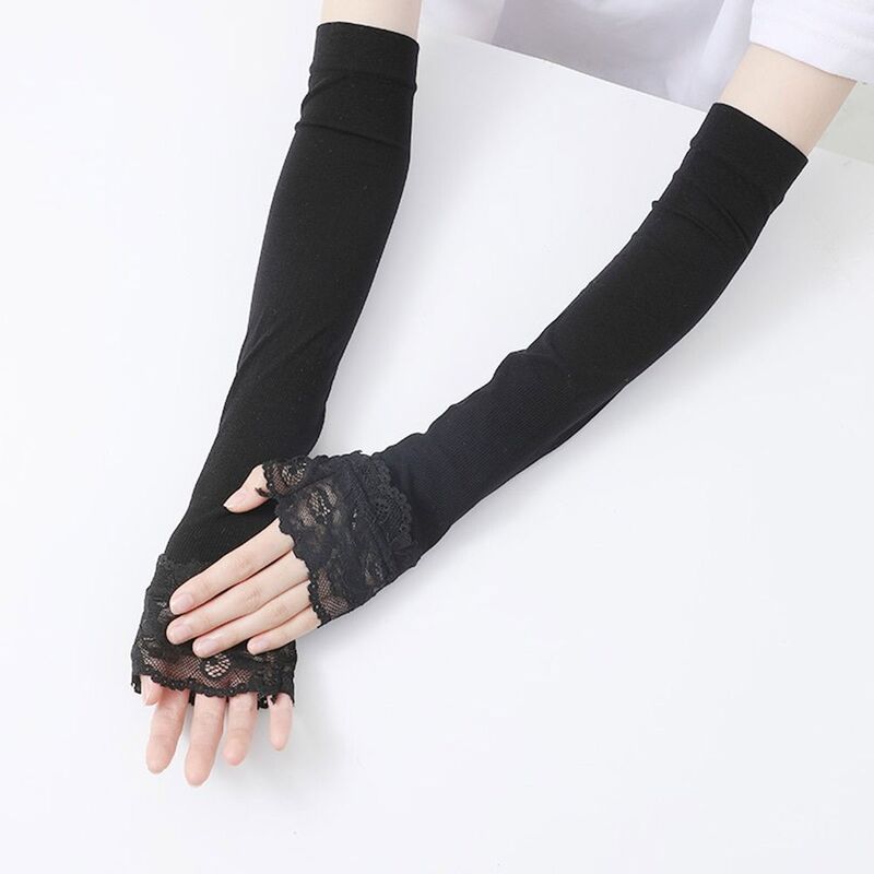 Long Gloves Arm Sleeves Sunscreen Sleeves UV Protection Arm Guard Arm Cover Running Hand Cover Sun Protection Sleeves