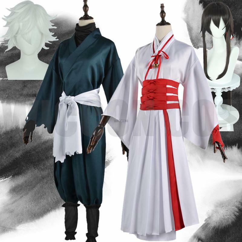 Disfraz de Hells, Cosplay de Jigokuraku, Gabimaru, Sagiri, Yamada, Asaemon, peluca, uniforme, conjunto completo, ropa de Carnaval de Halloween