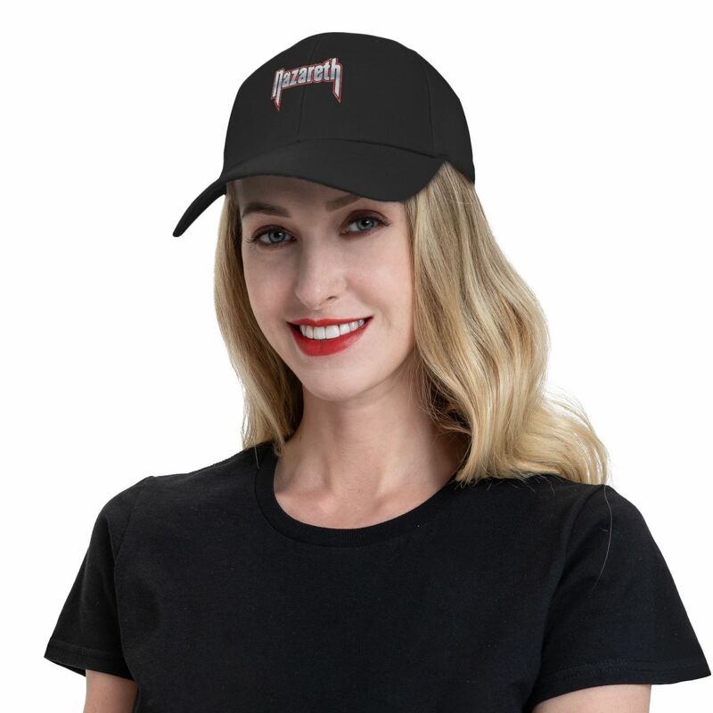 Nazeth Band empat kemeja esensial topi bisbol lucu hitam Golf Streetwear untuk anak perempuan Pria