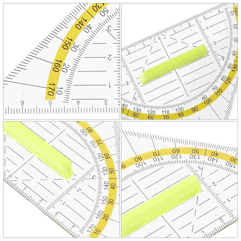 Ruler Measuring Clear Geometry Math Measurement Tools Ruler Tool School Stationery Supplies Plastic Ruler for School Daily