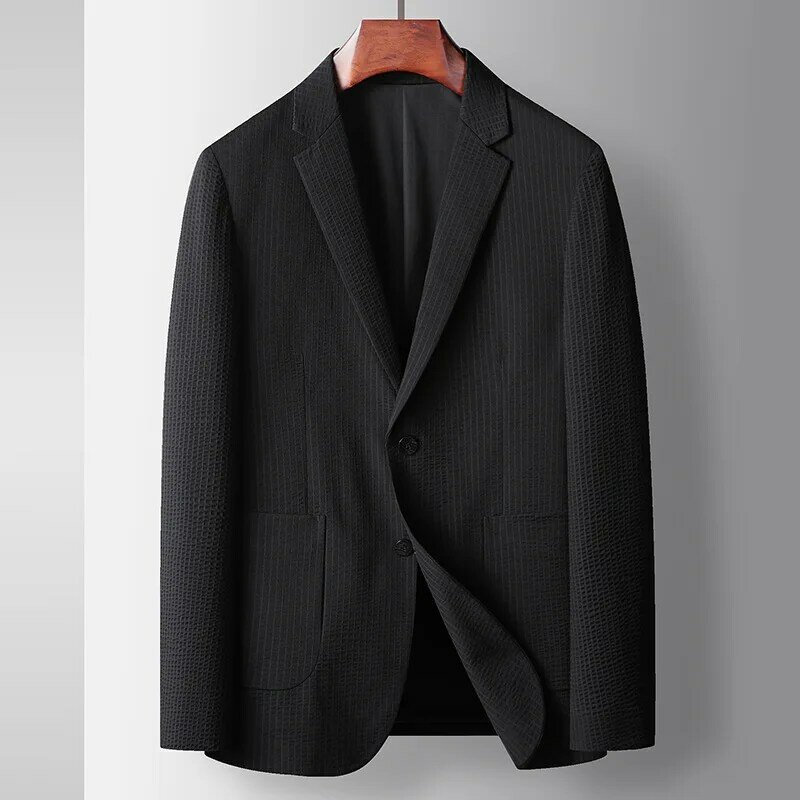 Pakaian formal profesional ramping bisnis, setelan pakaian kasual abu-abu versi Korea 9305-t-bisnis