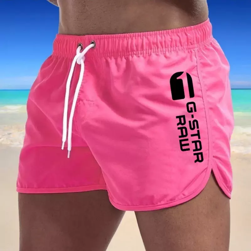 Shorts de bain pour hommes, maillot de bain, sexy, de plage, planche de surf, vêtements d'été respirants, pantalons (9 couleurs)