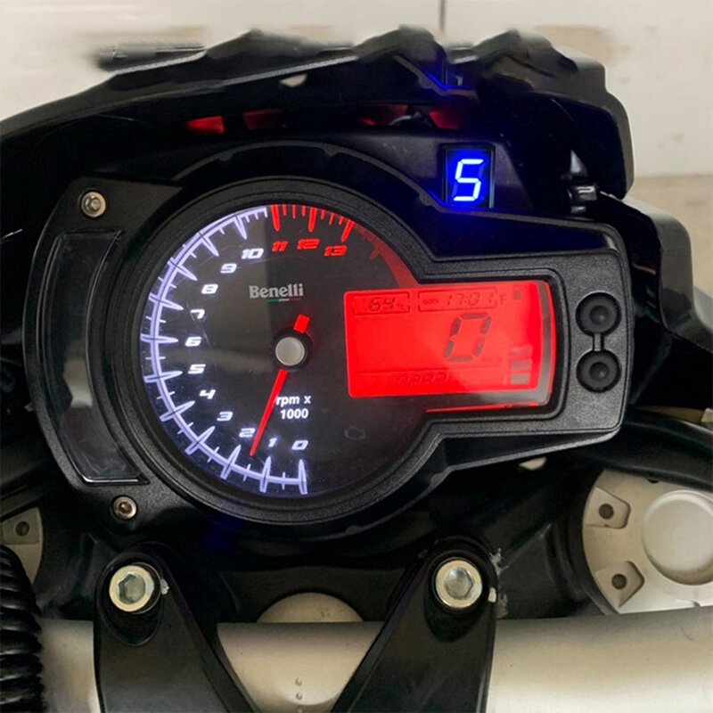 Indikator roda gigi sepeda motor, indikator roda gigi Digital berlaku untuk Benali BJ300GS
