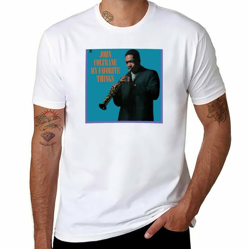 John Coltrane-moja ulubiona koszulka ubrania vintage dla chłopca z krótkim rękawem zabawna graficzne koszulki męska