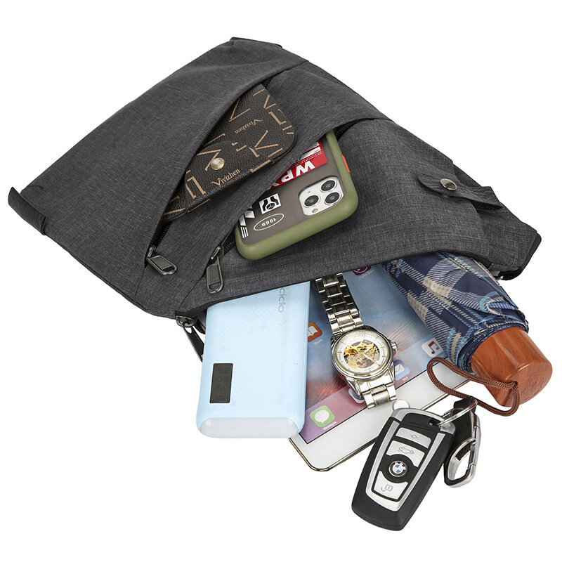 브랜드 남성 여행 비즈니스 피노 가방, 도난 방지 숄더백 홀스터 도난 방지 보안 스트랩 디지털 스토리지 체스트 가방