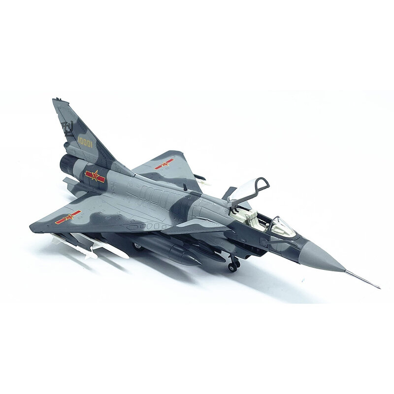 다이캐스트 중국 공군 J-10 전투기 합금 및 플라스틱 시뮬레이션 모델 선물 컬렉션, 장식 장난감, 1:72 체중계