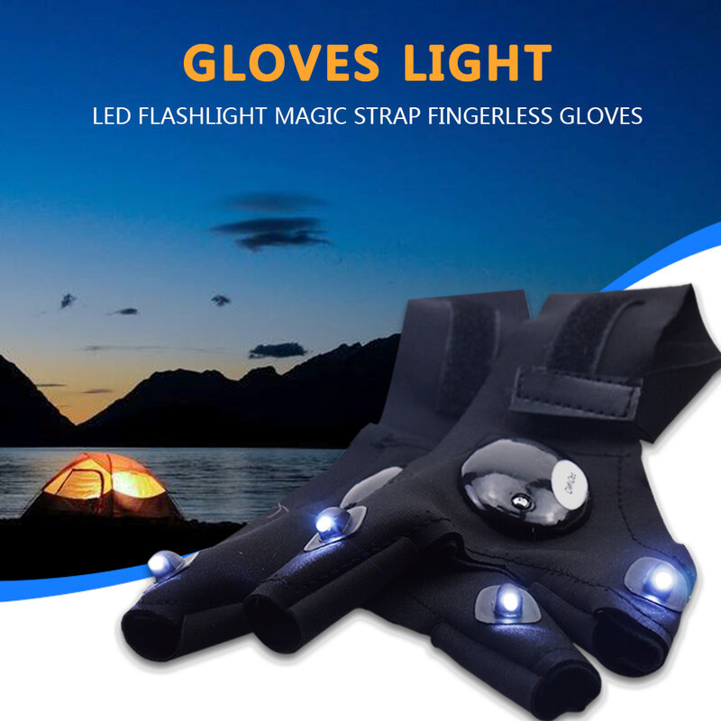 Naprawa światło palec połowów magiczny pasek rękawica silikonowa latarka LED latarka pokrywa Survival Camping piesze wycieczki narzędzie ratunkowe z20
