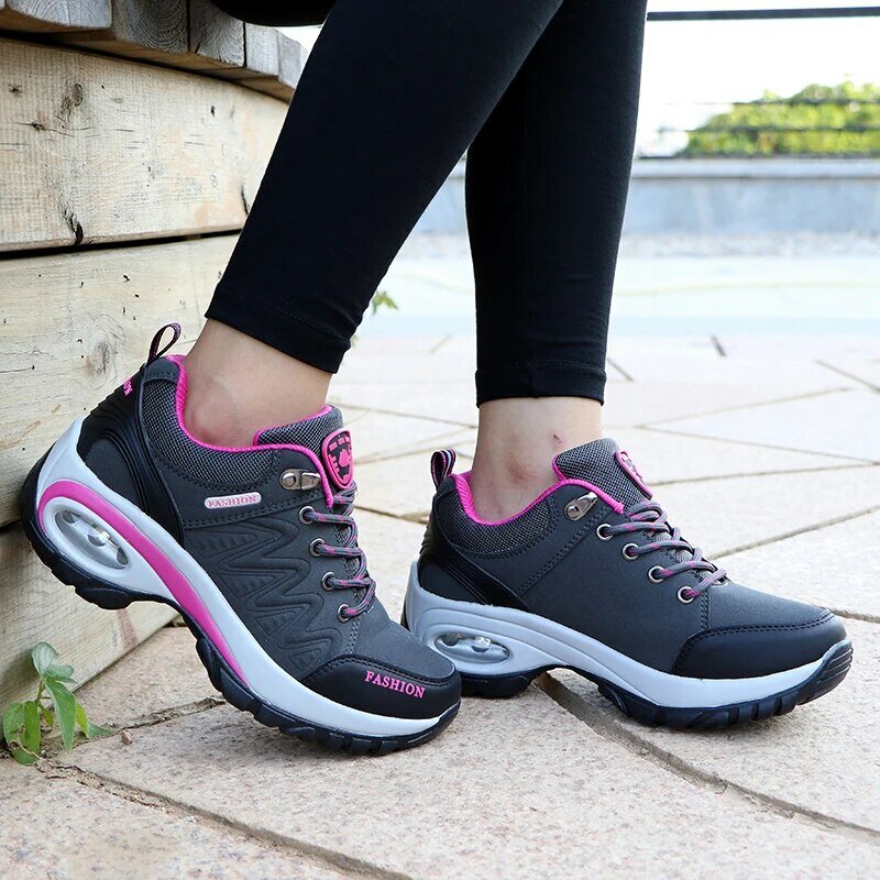 Ladies Sneakers Comfortable Breathable Platform Shoes Fashion Lace Up Female Casual Shoes for Women Outdoor Short Boots