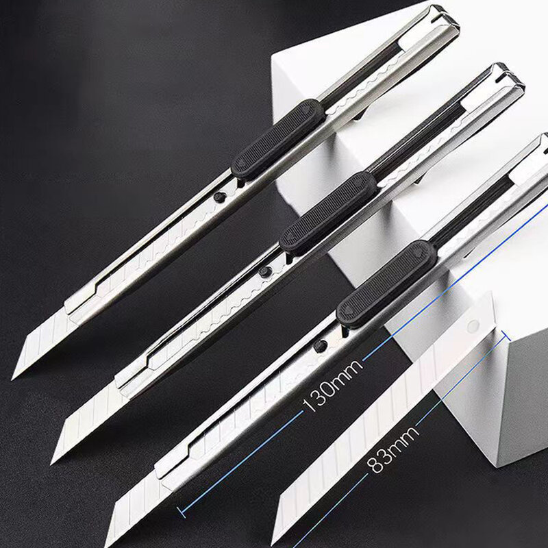 10 pçs/set utilitário faca pacote aberto prático diy arte escritório ferramenta de aprendizagem papelaria ferramenta cortador papel 10/20 pçs lâmina opcional