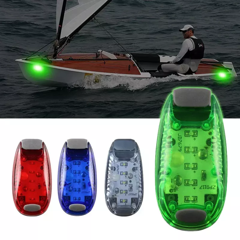 5 светодиодов, навигационные огни для лодок, боковые габаритные огни, сигнальная лампа для морской лодки, яхты, мотоцикла, лодки, ночного бега, рыбалки, велосипеда