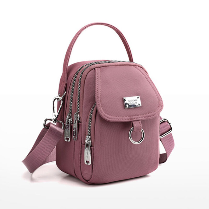 Women's Single Shoulder Bag Fashion Bag High Quality Durable Fabric Female Mini Handbag Phone Bag Zipper Cross-body Bag