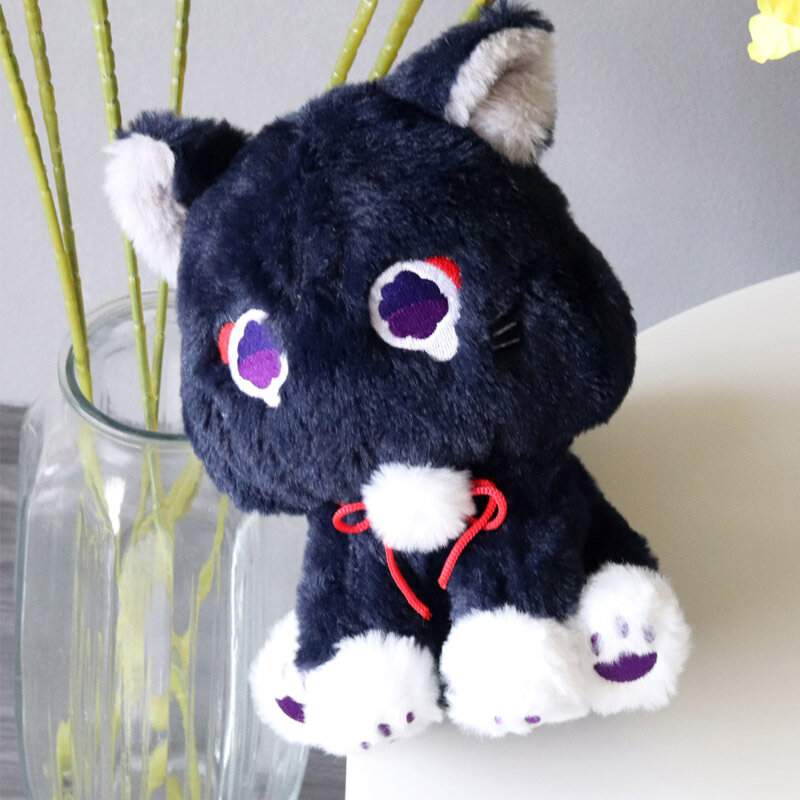 22cm Anime Scaramouche Cat Cute Plush Doll Genshin Impact Wanderer Pet Cosplay farcito cuscino giocattolo regalo di compleanno