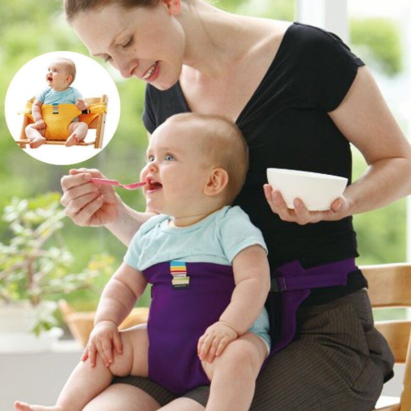 Bebê Jantando Cadeira Cinto De Segurança, Assento Portátil, Almoço, Estiramento, Envoltório, Alimentação, Arnês, Booster