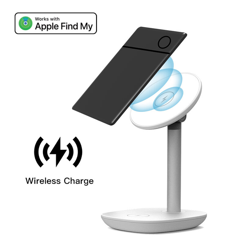 Wireless Chargeable iCard Global Position Tracker Based on Apple Find My Smart Card Locator Wallet Tag Finder MFi Certified