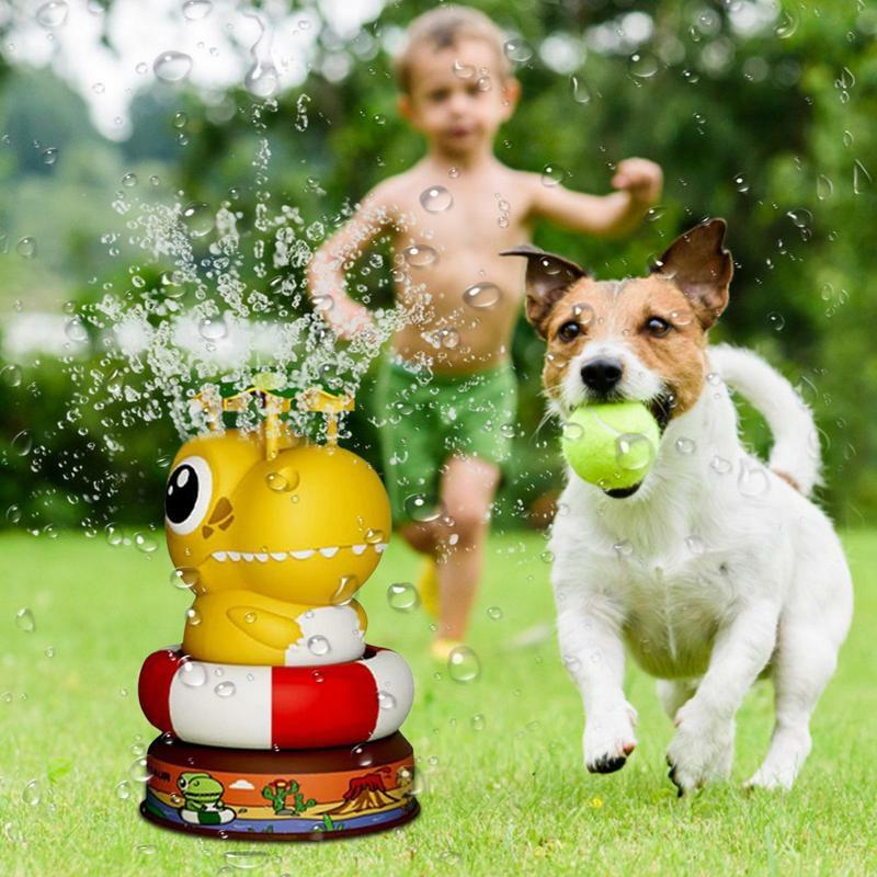 Water Sprinkler For Kids Rocket Shape Kids Water Sprayer Cute Outdoor Water Toys Interactive Multifunctional Summer Cooling