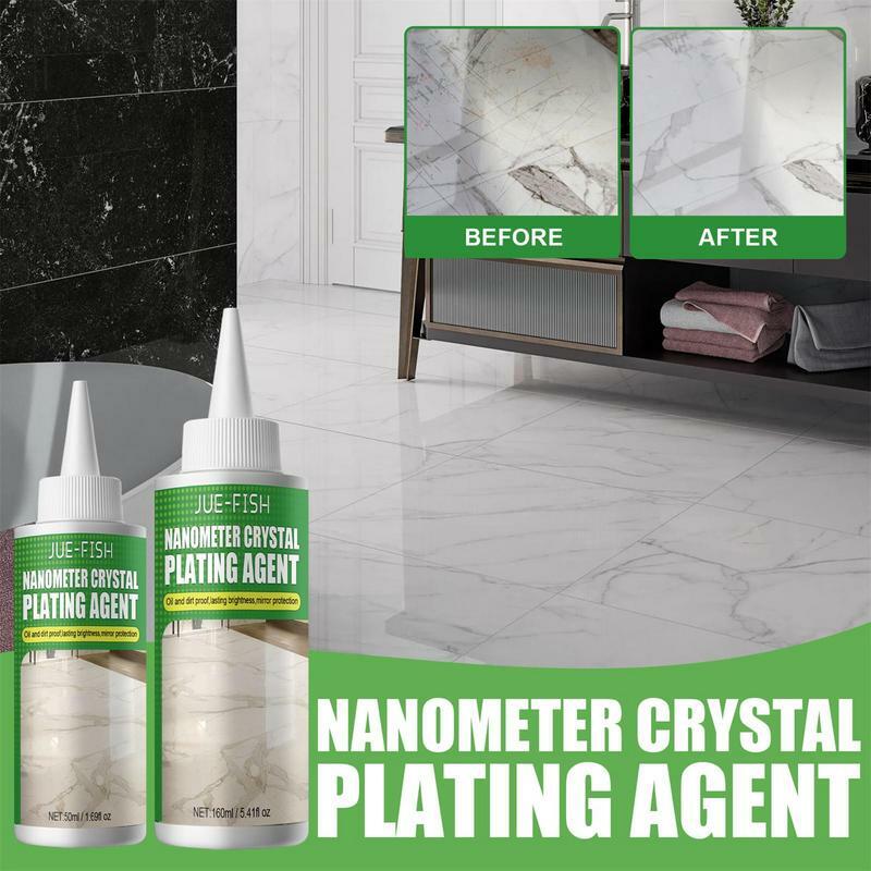 Agente di placcatura in cristallo di pietra marmo lucidatura Nano Crystal Liquid per riparare e illuminare le piastrelle agente di restauro per la cucina