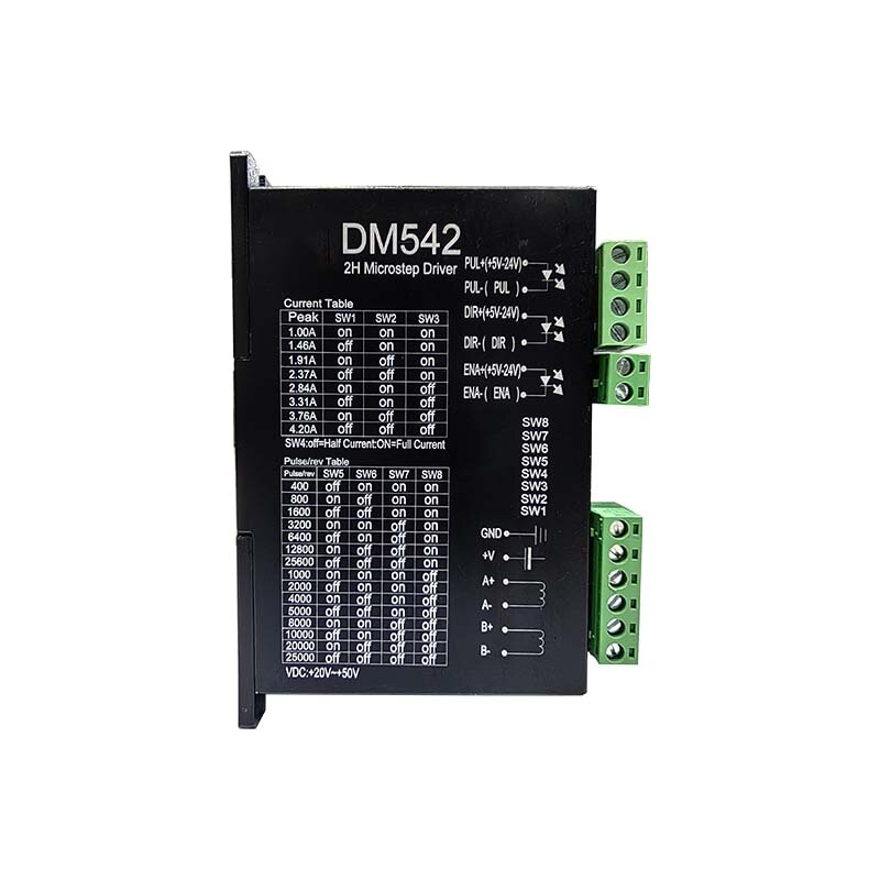 2 Stuks Cnc Controller 2-Fase Dm542 Digitale Stappenmotor Driver Voor 3d Printer Markering Machine Thuis Gebouwd 4.2a