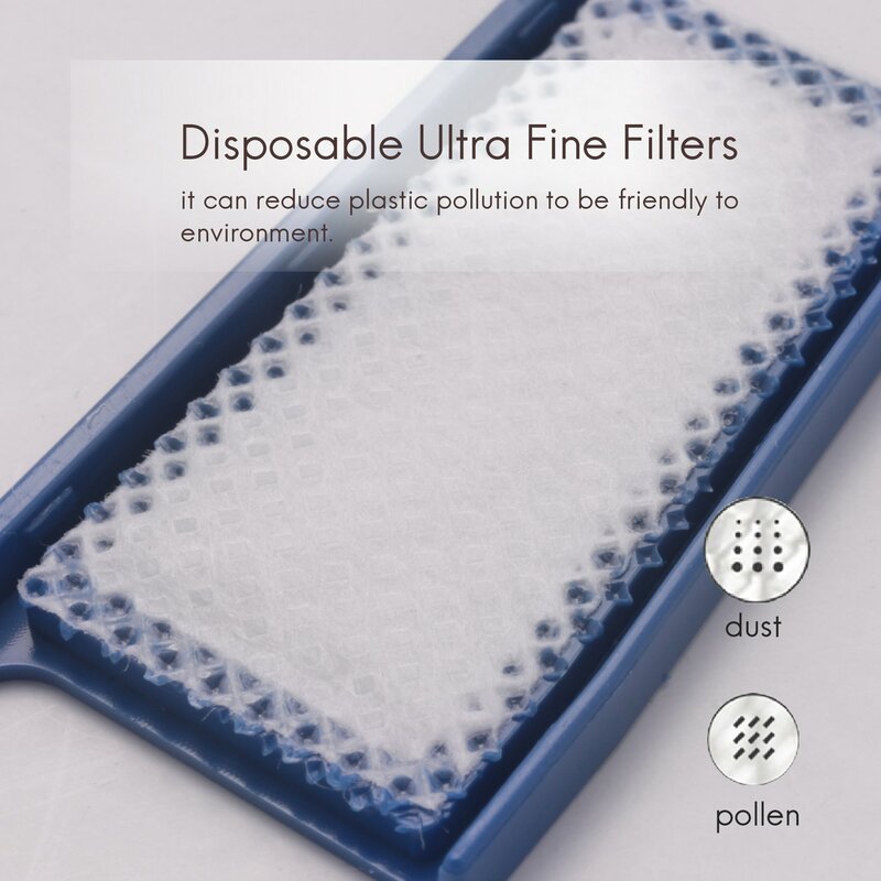 Kit de filtros para Philips Respironics dreamstation, incluye 2 filtros reutilizables y 6 filtros ultrafinos desechables