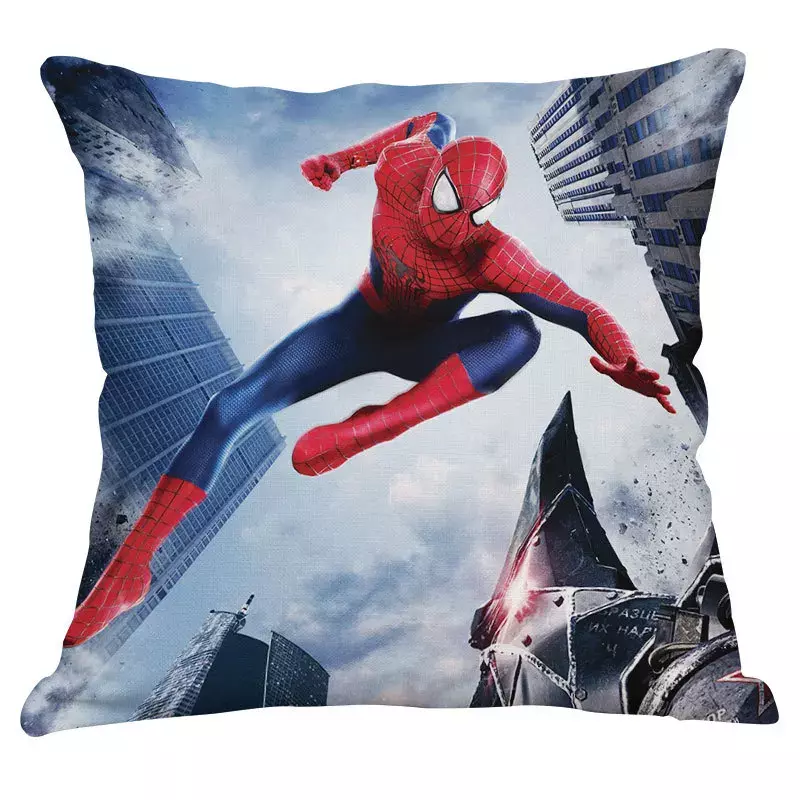 Spiderman Kussensloop Kussenhoes Marvel Superheld 45X45Cm Kussenslopen Voor Home Decor Woonkamer Bed Bank Auto Geschenken 2024