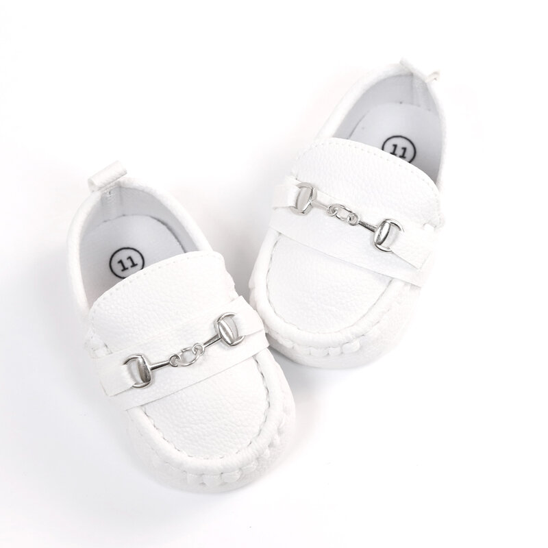 Casual Effen Kleur Slip Op Lage Top Loafer Schoenen Voor Baby Jongens, Lichtgewicht Comfortabele Non-Slip Platte Schoenen Voor Indoor Outdoor, S