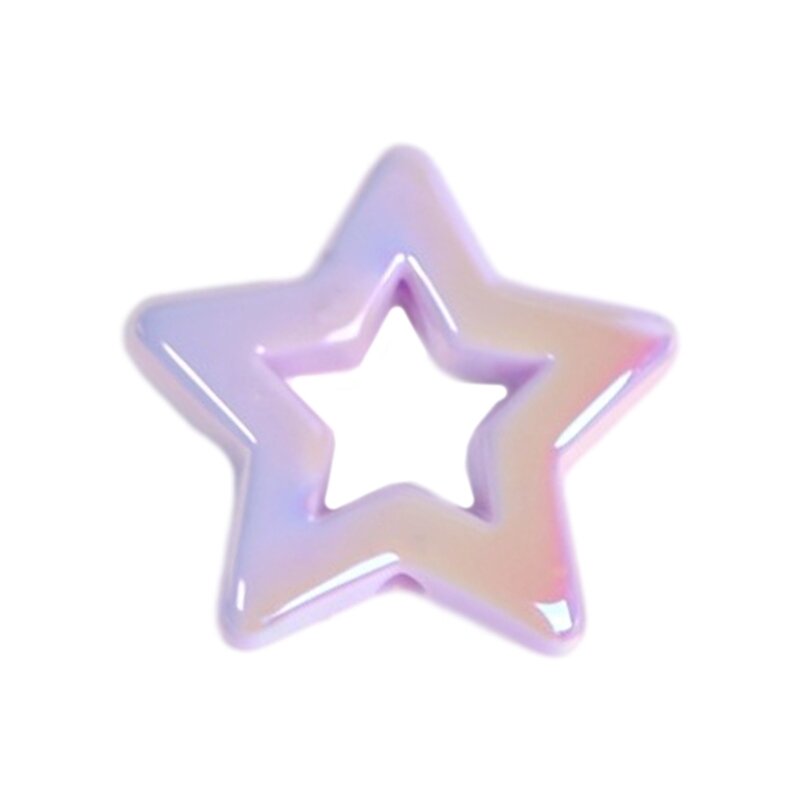 Pingentes estrela oca acrílico estrela charme pequena estrela colar pulseiras suprimentos material acrílico para pulseiras da