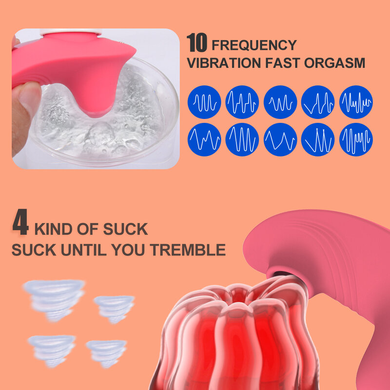 Powerful Sucking Vibrator 2 in 1 Clitoral G Spot Stimulator For Women Masturbation Sex Toys Clit Vagina Massager Sex Toys Remote