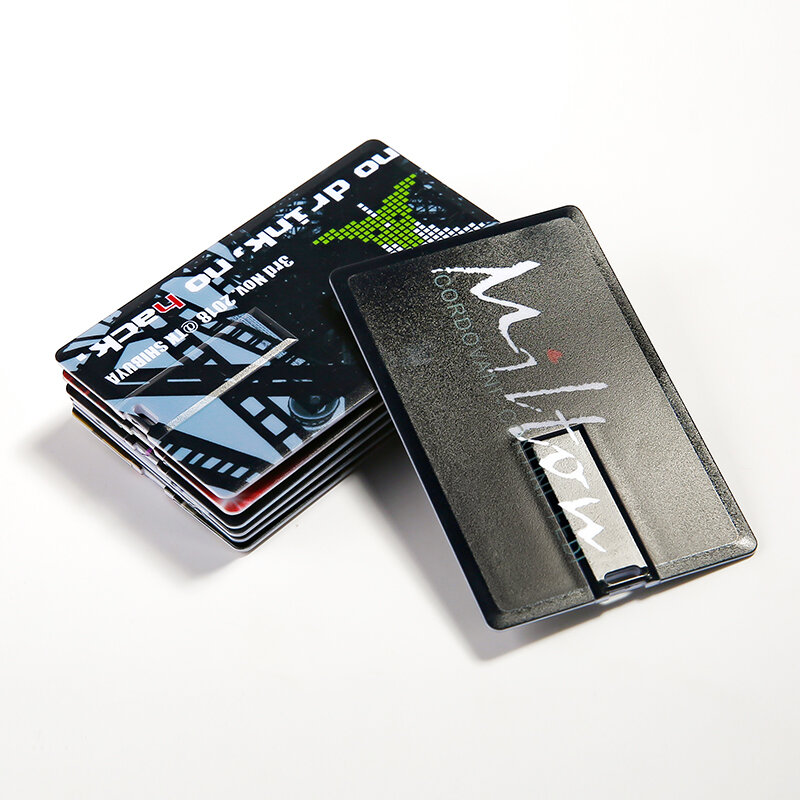 Unidad Flash USB de 10 unids/lote, tarjeta de crédito Master Card, American Express, 64GB, 32GB, 16GB, 8GB, 4GB, capacidad Real
