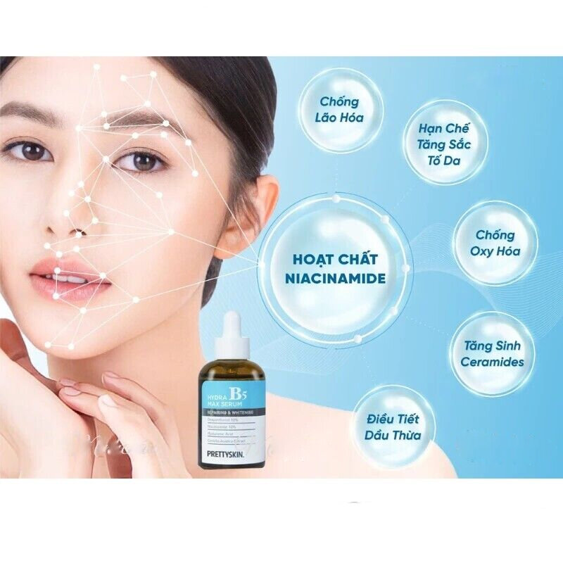 Эссенция для восстановления кожи В5 PRETTYSKIN, отбеливание, предотвращение акне, подтягивание пор, очистка кожи hui da Lam Diu Da cap nuoc giu am 50 мл