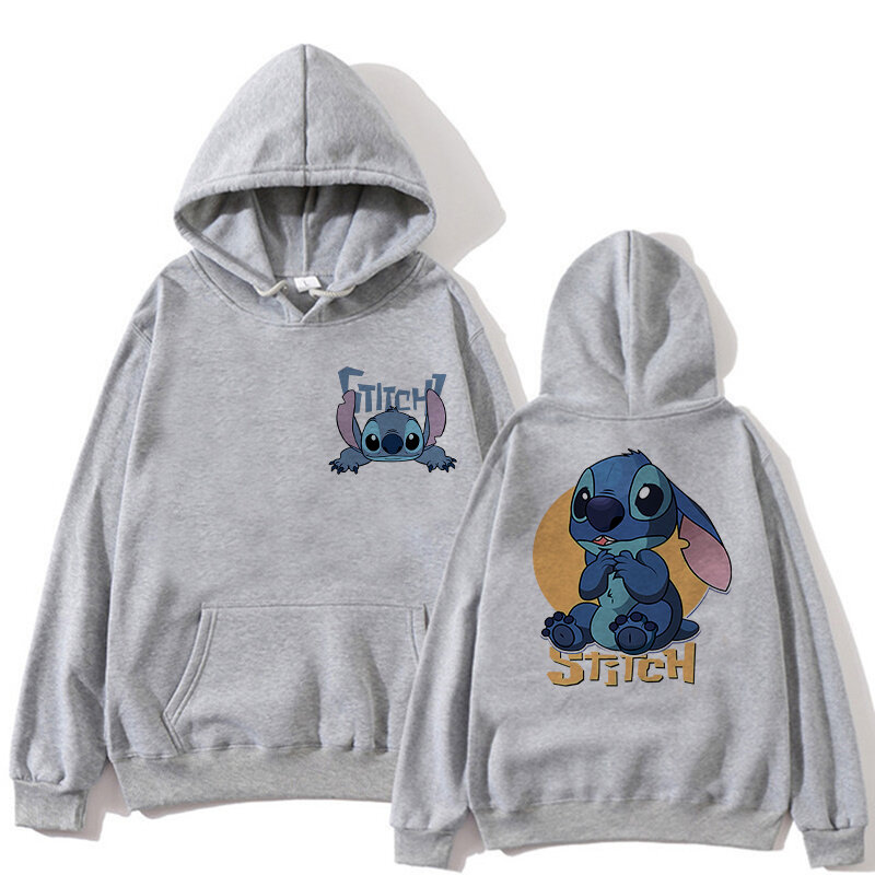 Sudadera con capucha de Lilo Stitch para mujer, ropa de los 90, estilo gótico, Hip Hop, Harajuku, Anime de Disney