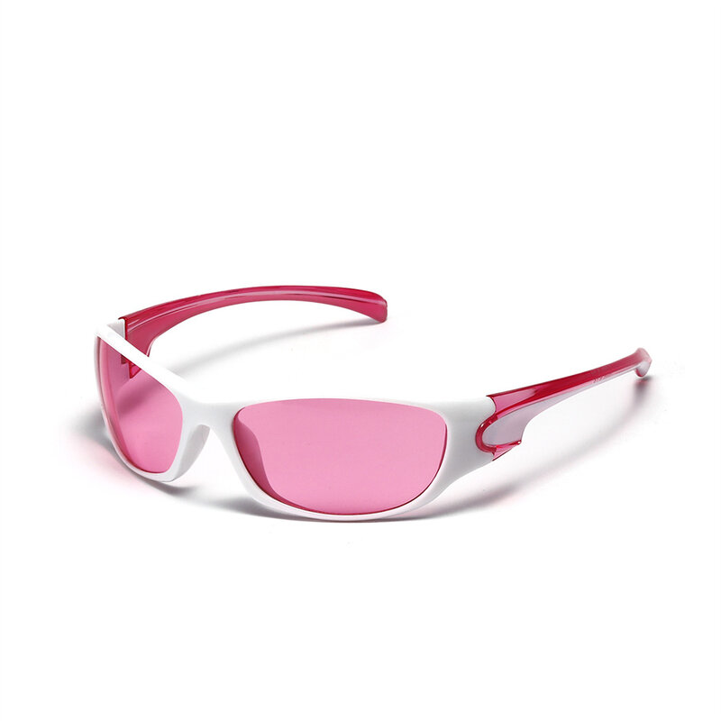 Солнцезащитные очки в овальной оправе для мужчин и женщин, для улицы, для вождения, UV400, модные, в стиле ретро, панк, хип-хоп, готика, полимерные красочные очки Y2K, новинка 2023