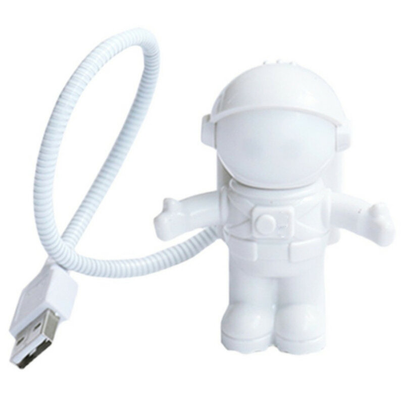 Astronot lampu malam USB Spaceman, lampu LED USB dapat disesuaikan gadget lampu malam untuk komputer PC ruang angkasa Usb