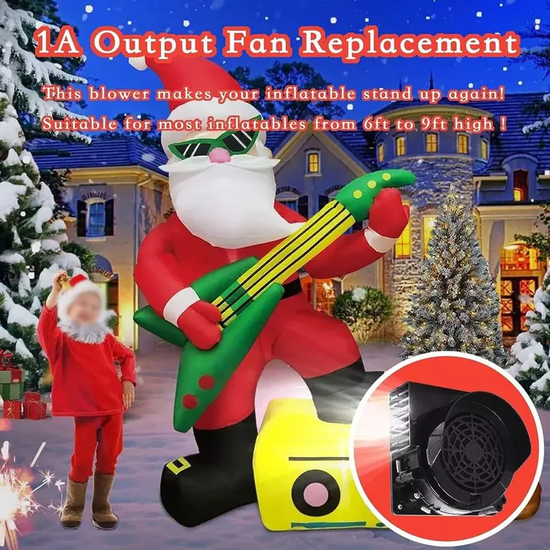 1A Blower DC Brushless Quiet Operation Inflatable For Halloween Christmas Yard Outdoor Holiday Yard Garden Power Tool Accessory