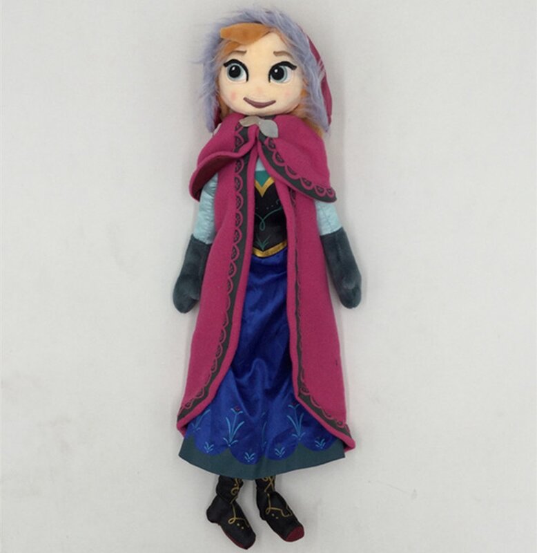 Boneca de pelúcia Frozen Olaf infantil, Elsa, Anna, princesa, peluche recheado, travesseiro, brinquedo de aniversário, 40cm