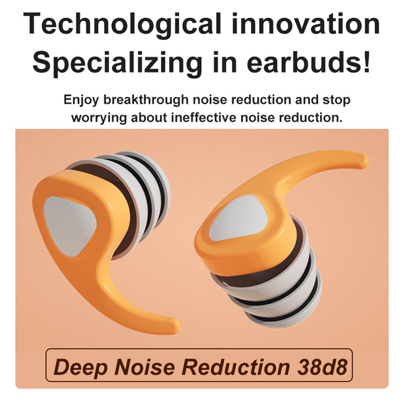 1 Paar schlafende Ohr stöpsel wasserdichte schwimmende Silikon-Schallschutz-Ohr stöpsel Geräusch reduzierende Gehörschutz-Anti-Noise-Stecker