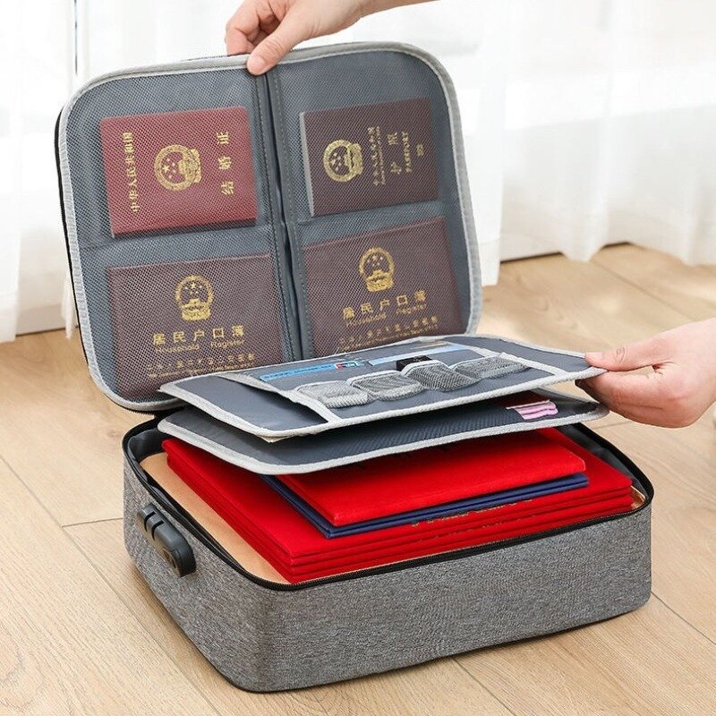Bag for Document Organizer Briefcase Storage Men's Women's Business IPAD Electronic Pouch Case Supplies Accessories