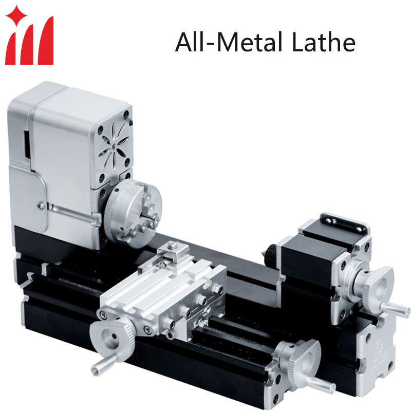 ZR-Mini Micro Mecânica Metal Lathe Machine, Ferramentas com Base, Carpintaria em Madeira, Metal macio, Plexiglass, Plástico, etc