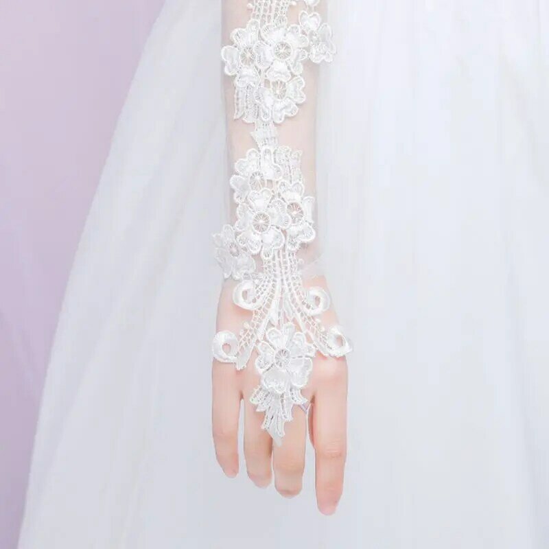 Bridal Lace Gloves for Sun for Protection Evening Tea Party Cosplay 1920s Drop shipping