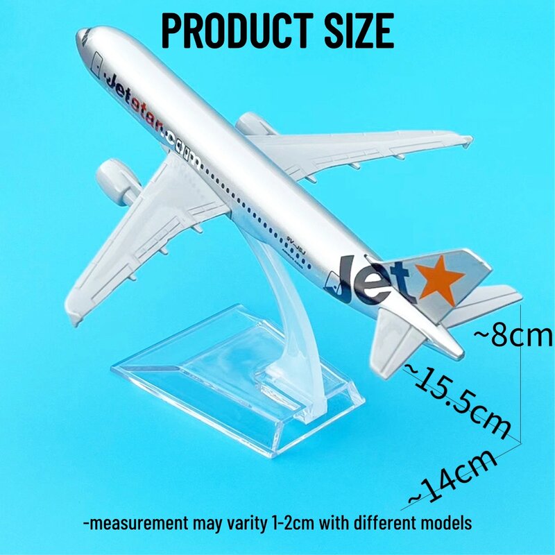 1:400 Worldwide A320 A330 A380 Replica Metal Aircraft Model Scale Aviation Collectible Diecast Miniature Ornament Souvenir Toys