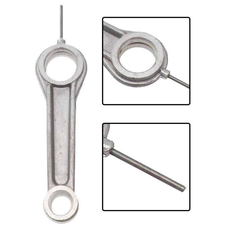 1pc Air Compressor Connecting Rod Silver Aluminum Alloy Connect Link Rod Multiple Sizes Air Compressor Accessories Tool Fittings