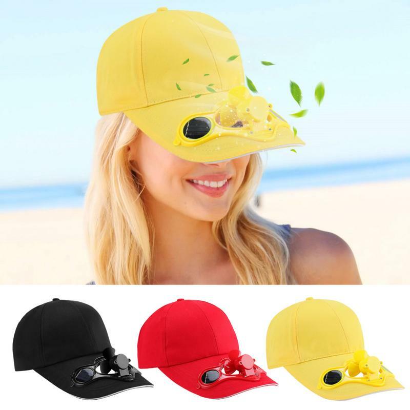 Cap With Solar Fan Fan Hats To Keep Cool Solar Power Fan Cap Baseball Golf Hat Breathable Sun Protection Cycling Summer Outdoor