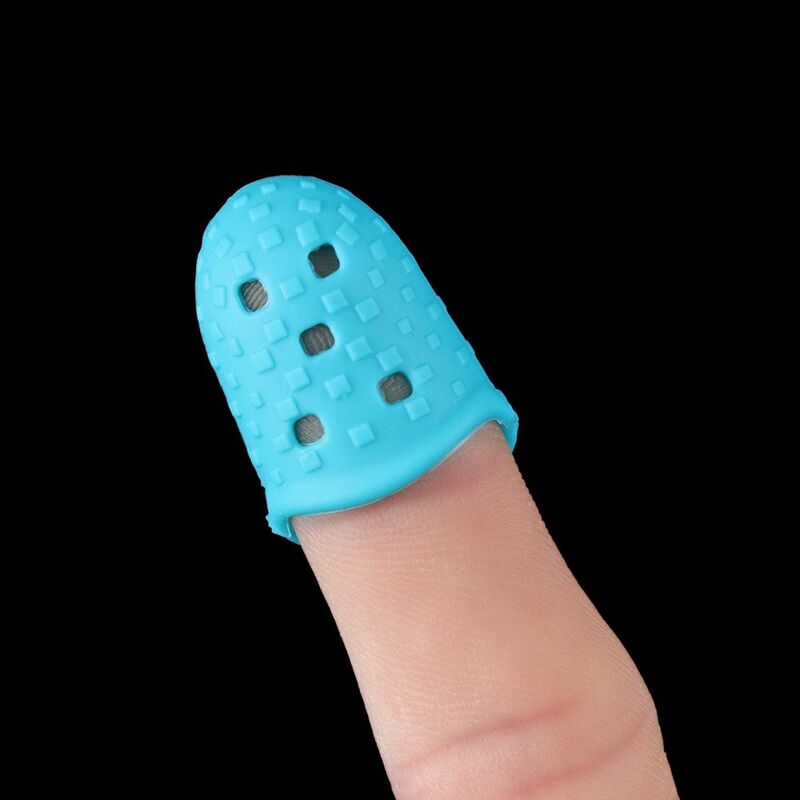 Protectores de dedos de silicona antideslizantes, protección de la punta del dedo de la guitarra, accesorios de prensa para ukelele, 6 colores