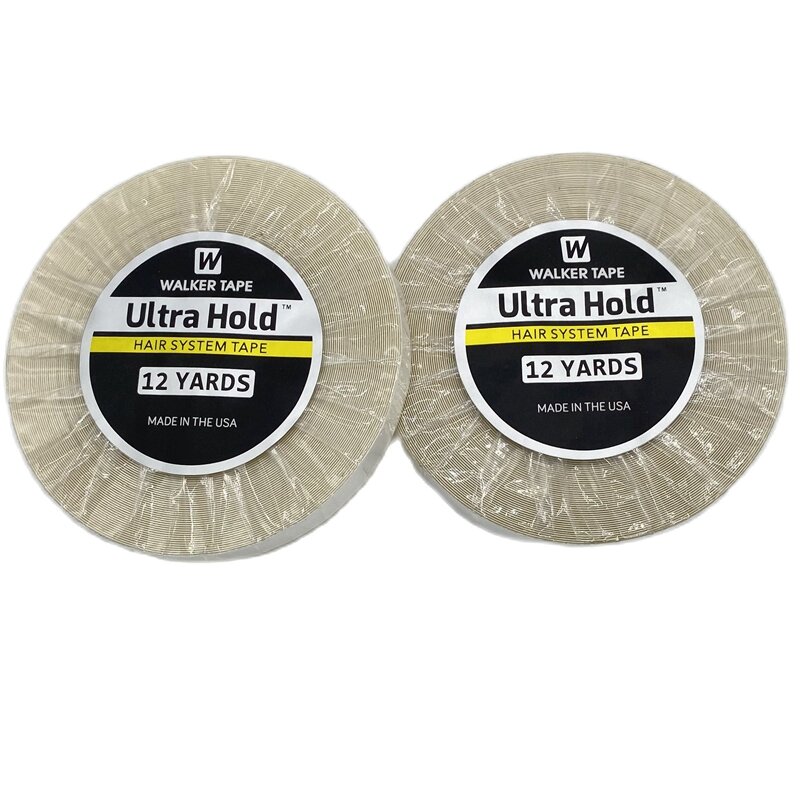 0.8/1.0/1.27cm Width 12 yards White Ultra Hold Tape Double side tape lace front tape hair tape