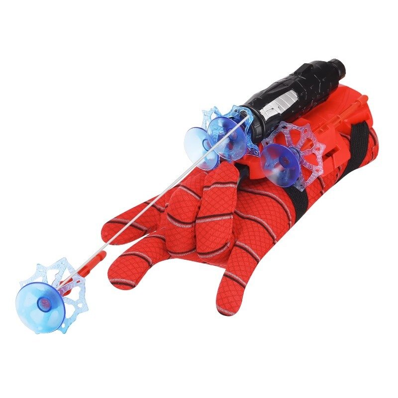 Sarung tangan SpiderMan, mainan anak hadiah ulang tahun, keluaran lembut, sarung tangan bisa dipakai untuk anak-anak
