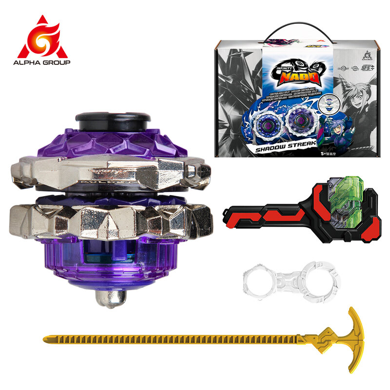 Infinity Nado 3 Original Crack Series 2 In1 Split Transforming Metal Gyro Battle Spinning Top With Launcher Anime Kids Toy Gift
