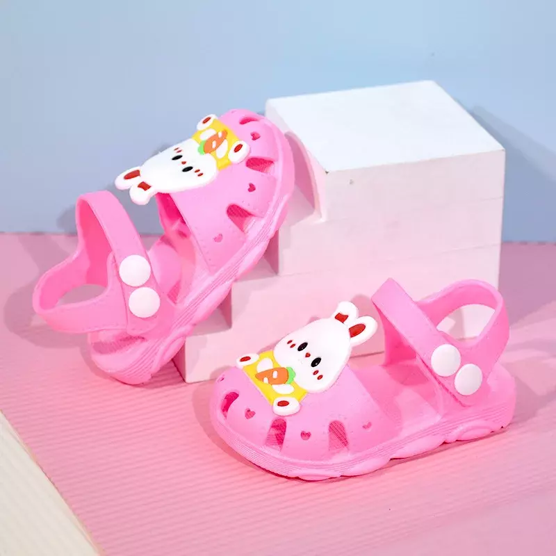 Sandálias de sola macia antiderrapante para bebê, sapatos de praia para menino e menina de 0 a 2 anos de idade