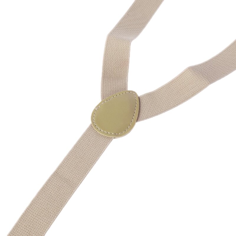 Unisex Adjustable Y-Back Suspenders Bow Tie Set Clip-On Braces Elastic Wedding
