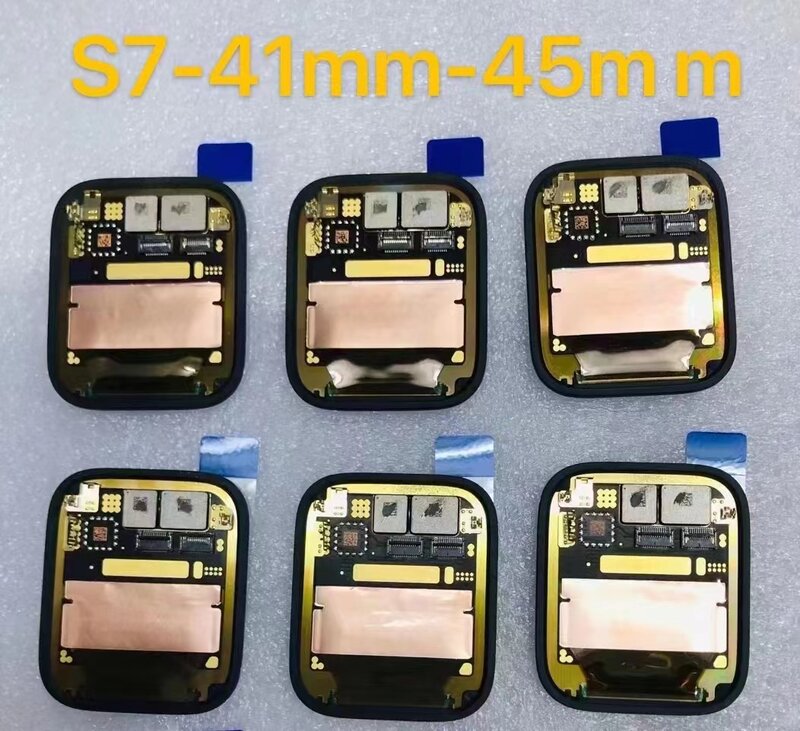 AMOLED ชุดนาฬิกา Apple 7 A2475แอลซีดี, A2476, A2477, A2478จอแสดงผลทัชสกรีนดิจิไทเซอร์สำหรับ iWatch S7 LCD 41mm 45mm