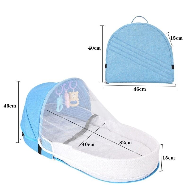 Portable  Kids Baby Bed For Newborn Protection Mosquito Net With Bassinet Baby Foldable Breathable Infant Sleeping Basket