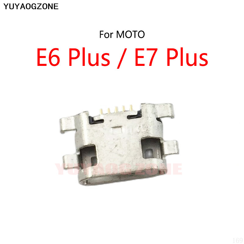 5 uds./lote para Motorola MOTO E6 Plus XT2025 / E7 Plus XT2081 Micro USB base de carga Puerto Jack