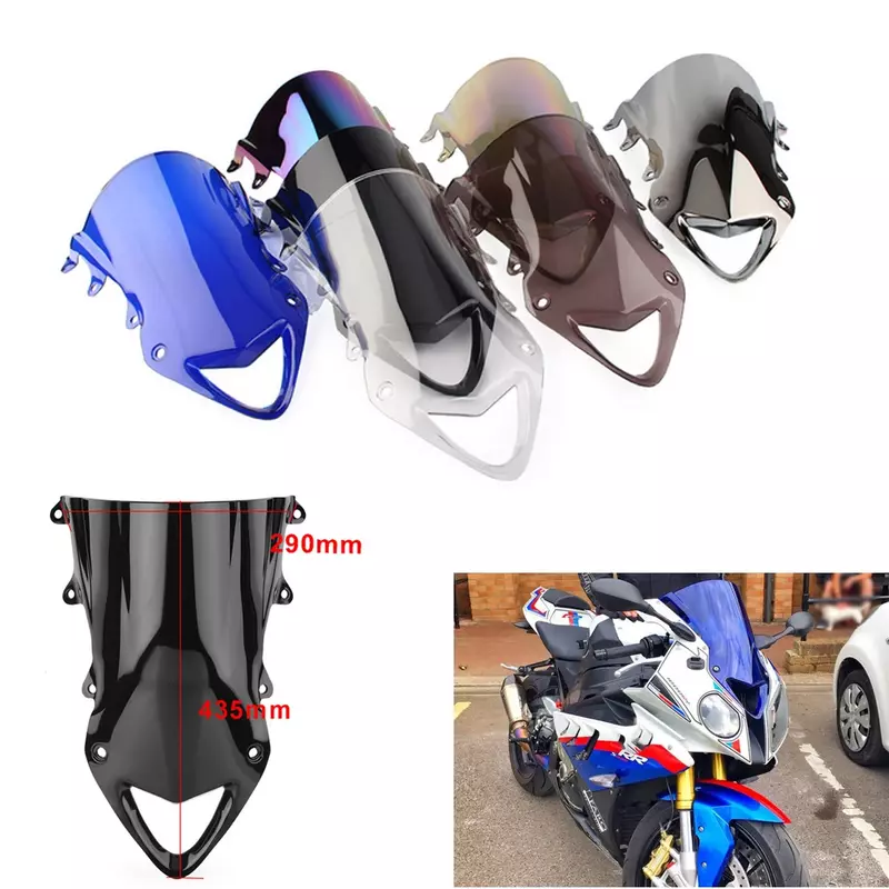 Protector Deflector de parabrisas para motocicleta, accesorio para BMW S1000RR S1000 RR S 1000 RR 2009-2012 2013 2014